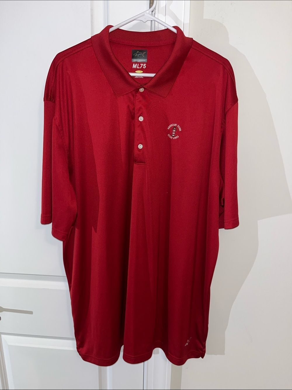 Sunday Red Harbour Town Golf Links performance Big Man Hilton Head polo shirt 3X